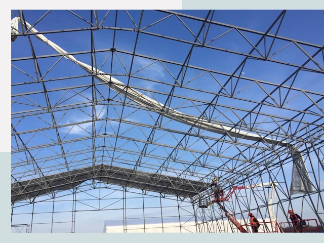 Шатровые ангары от 632 руб. в Домодедове и Московской области