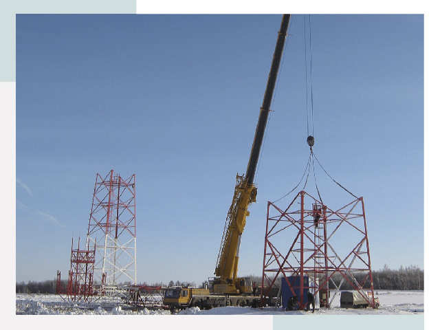 Монтаж вышек связи в Домодедове