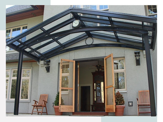 Козырьки металлические в Домодедове