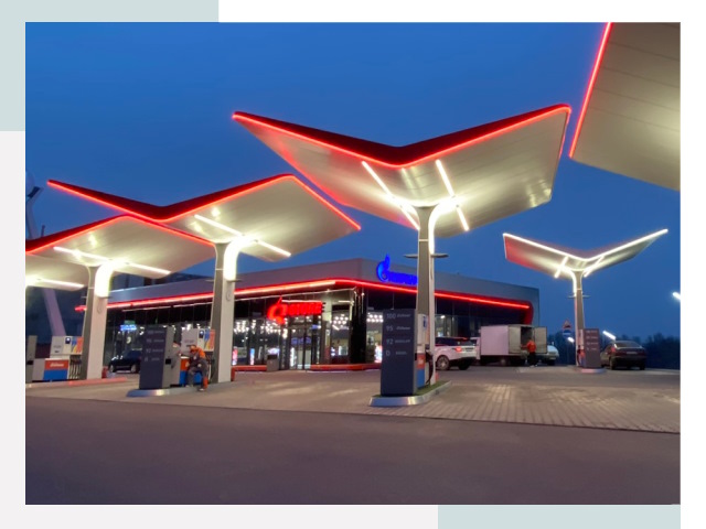 Навесы для АЗС в Домодедове