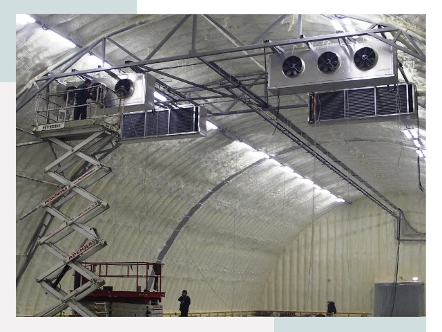 Оснащение ангаров в Домодедове