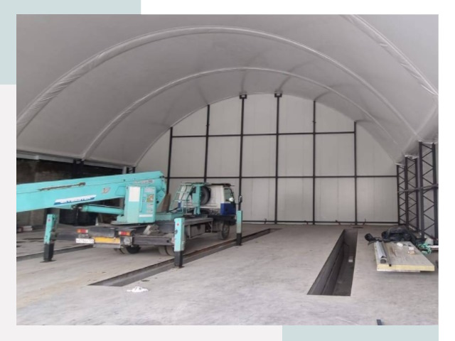 Внутреннее оснащение ангаров в Домодедове