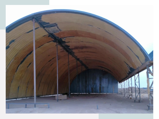 Реконструкция ангаров в Домодедове