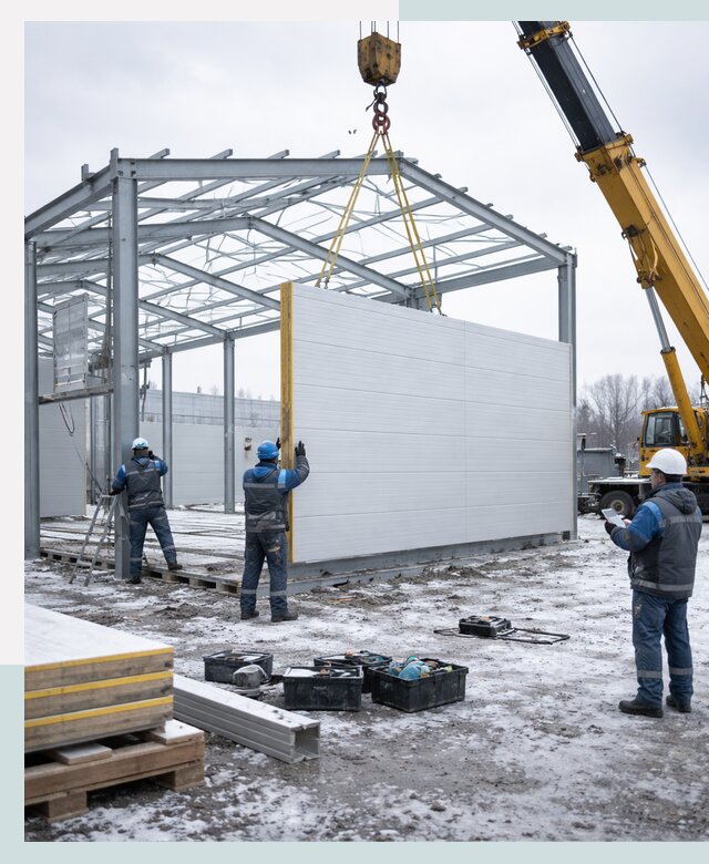 Строительство холодильных складов под ключ в Домодедове