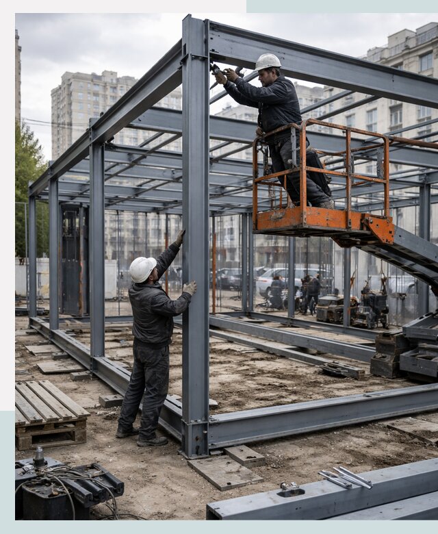 Строительство и монтаж торговых павильонов под ключ в Домодедове