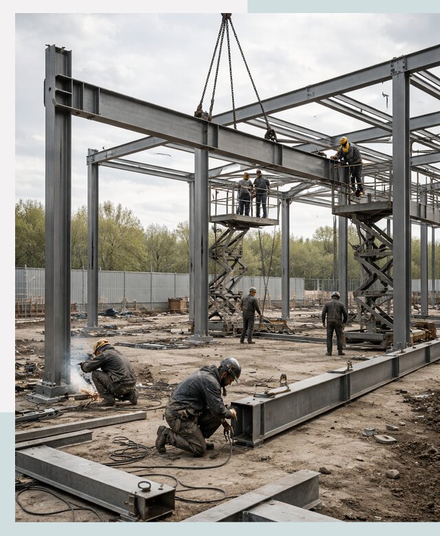 Строительство выставочных павильонов из металлоконструкций в Домодедове